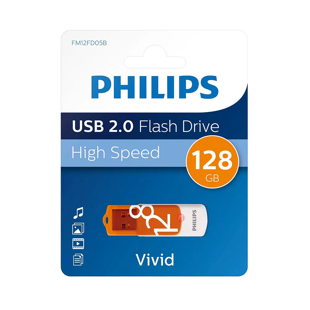 Pendrive 128gb Philips Vivid FM12FD05B - PS 1