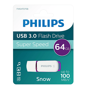Pendrive 64gb Philips Snow Usb 3.0 FM64FD75B - PS
