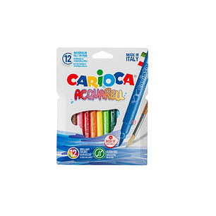 Plumones Caja 12 Colores Carioca Acquarell - Ps