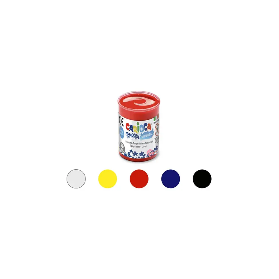 Tempera Frascos 6 Colores 25ml Carioca - Ps 2