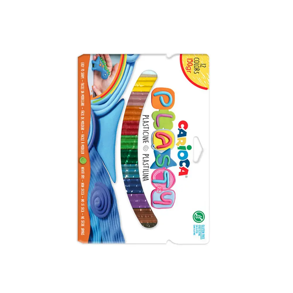 Plasticina 12 Colores 150grs Carioca - Ps 2