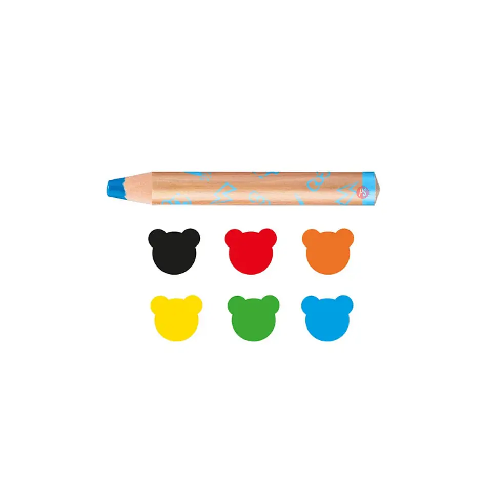 Crayón 3 En 1 Baby 6 Colores Carioca - Ps 2