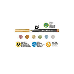 Plumones Metallic Punta Maxi 6 Colores Carioca - Ps