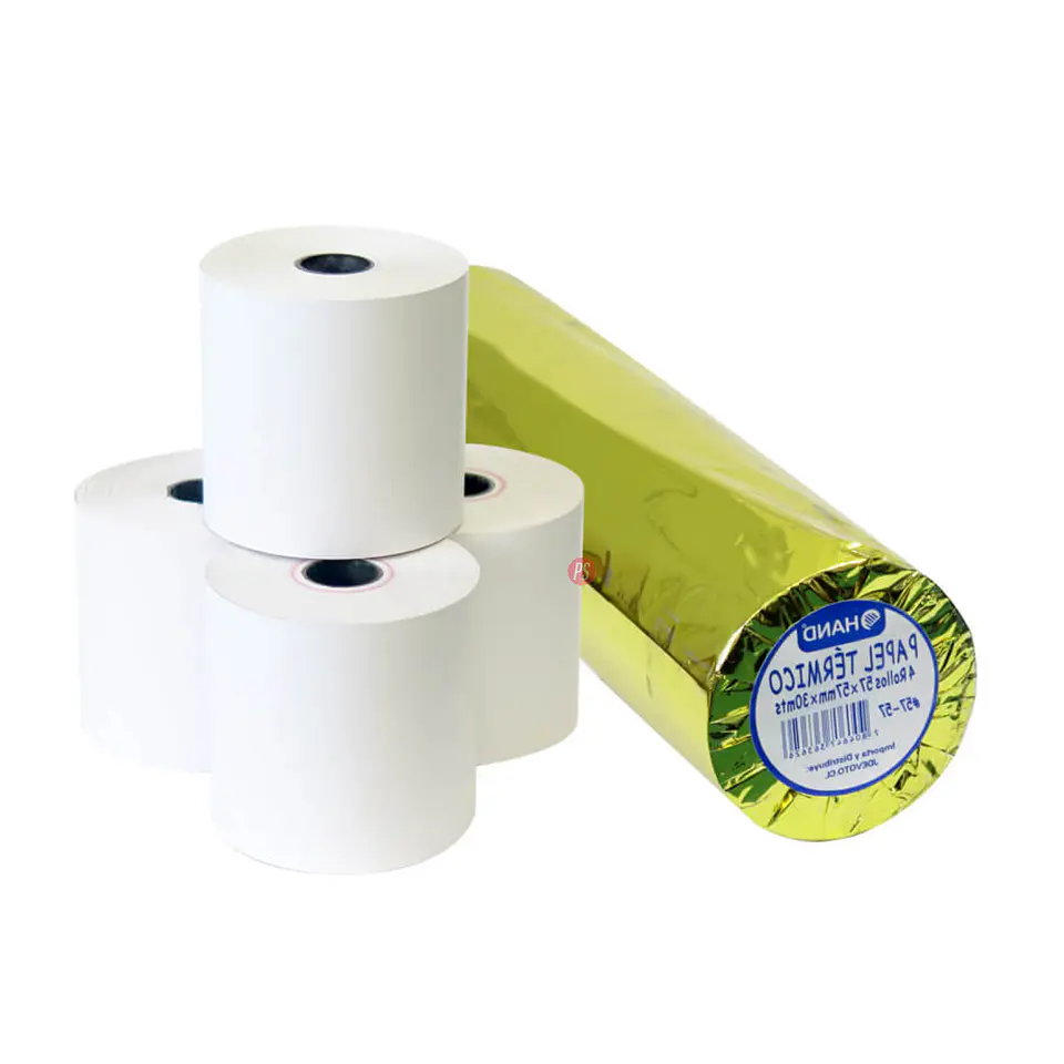 4 Rollos Papel Térmico 57x57mm 30mts Hand - Ps 2