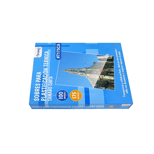 100 Laminas Micas Termolaminadora Carta 175 Micrones - PS