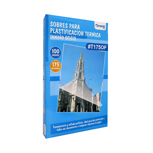 100 Laminas Micas Termolaminadora Oficio 175 Micrones - Ps