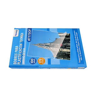 100 Laminas Micas Termolaminadora Oficio 175 Micrones - Ps