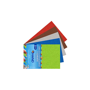 Pack 50 Hojas Goma Eva Glitter Holográfica 20x30cms Colores - PS