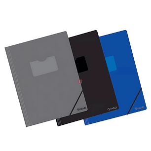 Pack 12 Carpetas Plásticas Elástico Oficio Colores - PS