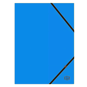 Pack 10 Carpetas Oficio Azul Solapa Y Elástico - PS