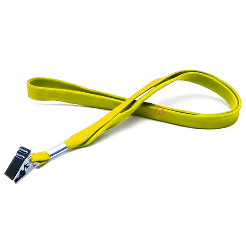 Pack 100 Cintas Porta credencial Amarillo Apretador - PS