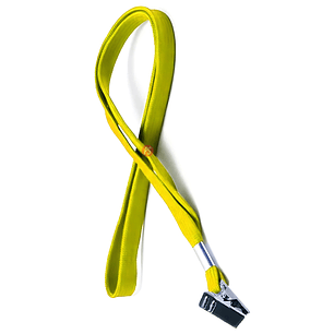 Pack 100 Cintas Porta credencial Amarillo Apretador - PS