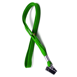 Pack 100 Cintas Porta credencial Verde Apretador Metal - PS