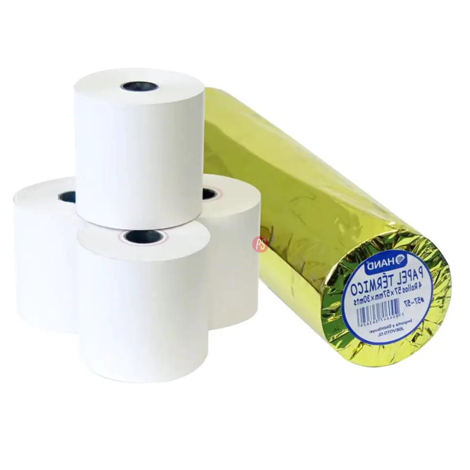 Pack 4 Rollos Papel Térmico 57mm x 30mt - PS 2