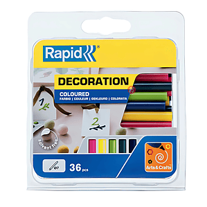 36 Barras De Silicona 7mm De 90mm Largo Colores - PS