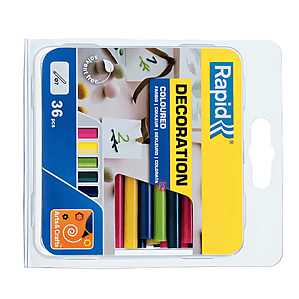 36 Barras De Silicona 7mm De 90mm Largo Colores - PS