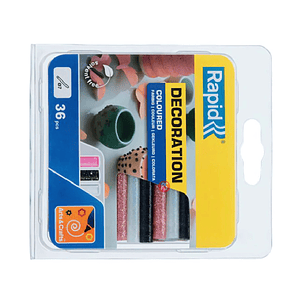 36 Barras De Silicona Purpurina 7mm X 90mm Colores - PS