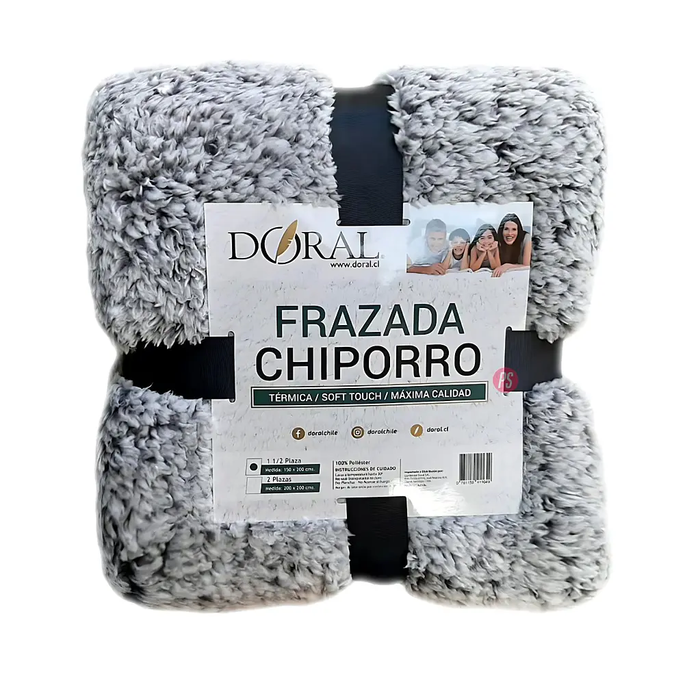 Frazada Chiporro Two Tones 1.5 Plazas Tonos Oscuros - PS 1