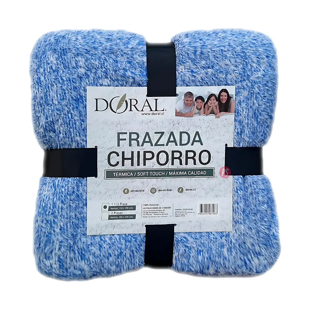 Frazada Chiporro Two Tones 1.5 Plazas Tonos Oscuros - PS 2
