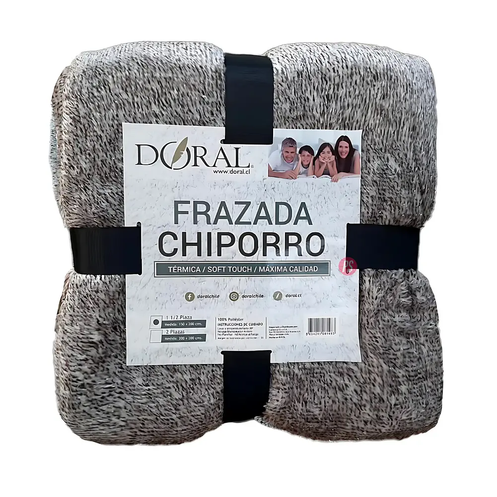Frazada Chiporro Two Tones 1.5 Plazas Tonos Oscuros - PS 3