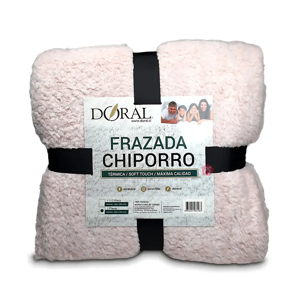 Frazada Chiporro Two Tones 2 Plazas Tonos Claros - PS 1
