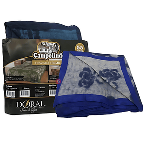 Frazada Campo Lindo 2 Plazas Doble Faz Color Surtido - PS
