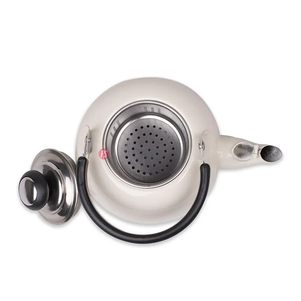Tetera De Acero Inoxidable 800ml Color Marfil - PS 3