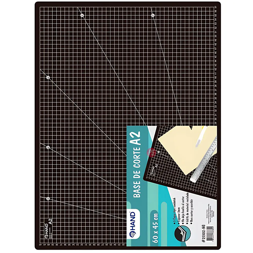 Base De Corte A2 60x45cm 3mm Negro - PS 2