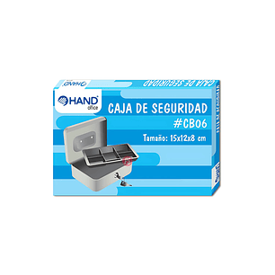 Caja De Seguridad Metálica 6 Pulgadas 15x12x8cms - PS