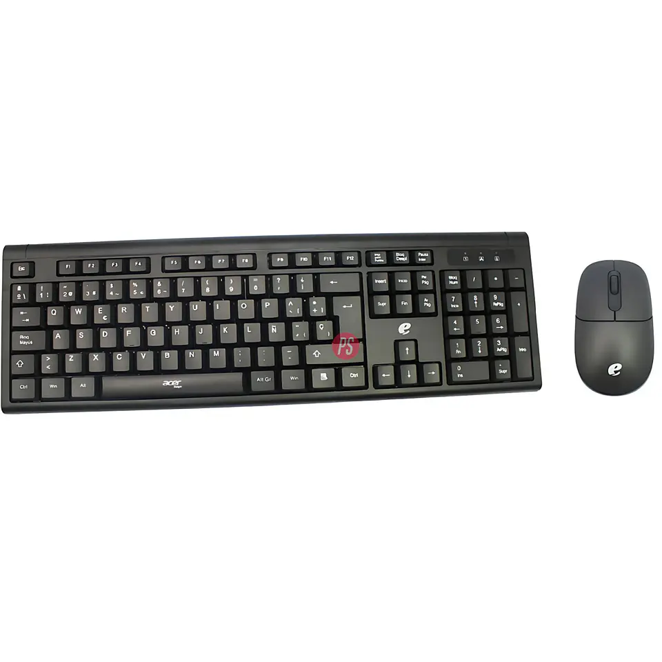 Kit Teclado + Mouse Inalámbrico Usb Acer EKW111 - PS 1