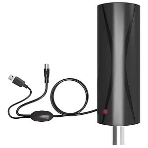 Antena TV Digital 25-30dB Amplificada Cable 5mts - PS