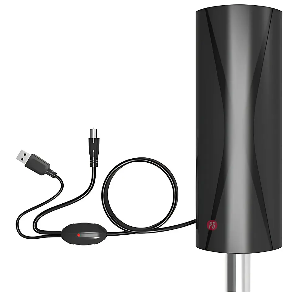 Antena TV Digital 25-30dB Amplificada Cable 5mts - PS 1