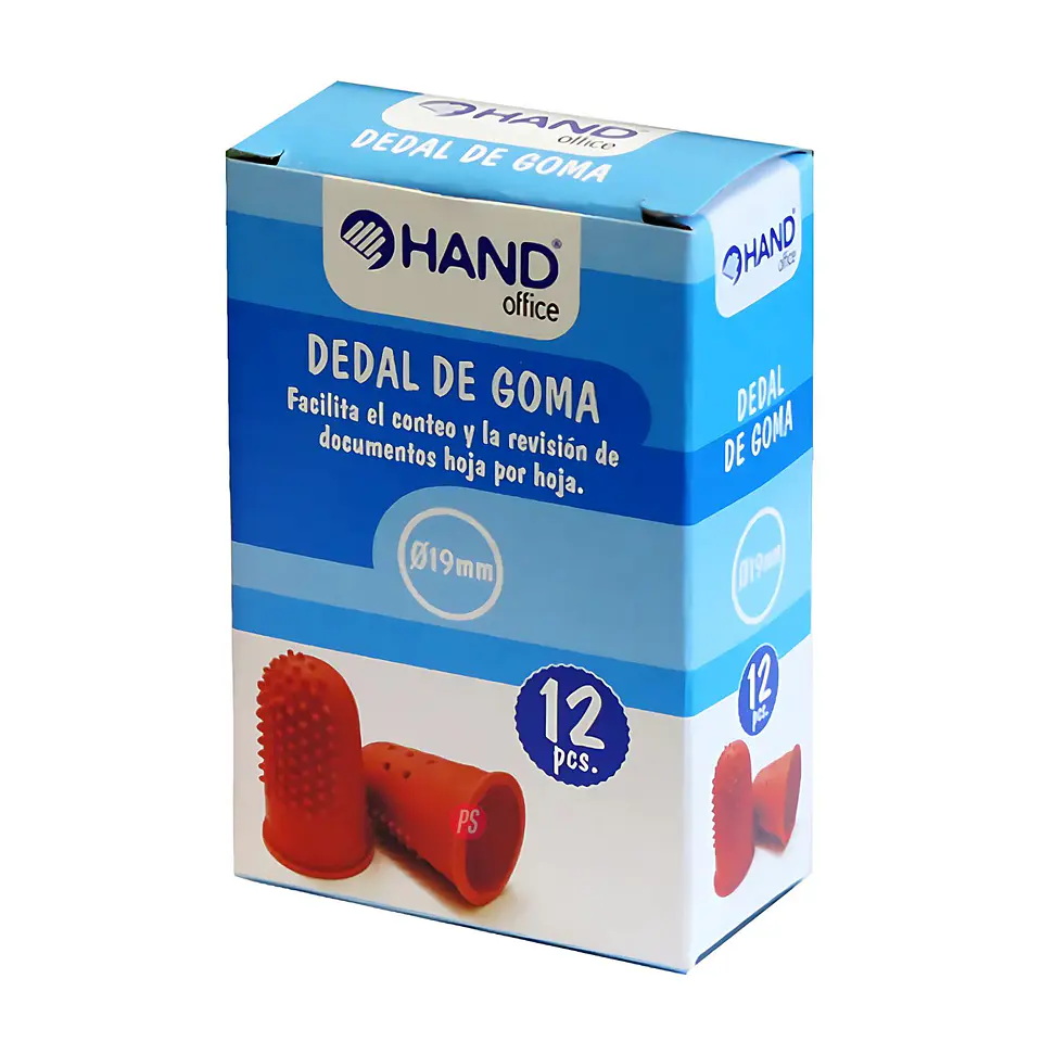 Pack 12 Dedales De Goma 19mm Número 13 - PS 2