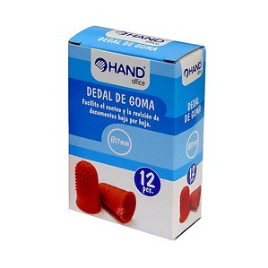 Pack 12 Dedales De Goma 17mm Número 12 - PS