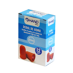 Pack 12 Dedales De Goma 15mm Número 15 - PS