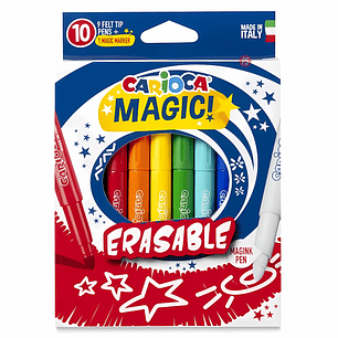 Plumones Mágicos Borrables 10 Colores Carioca - PS