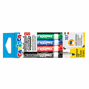 Plumones Borrables Pizarra 4 Colores Carioca - PS