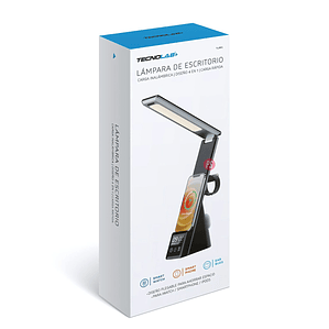 Lámpara Escritorio 4 en 1 con Cargador Inalámbrico Qi - PS