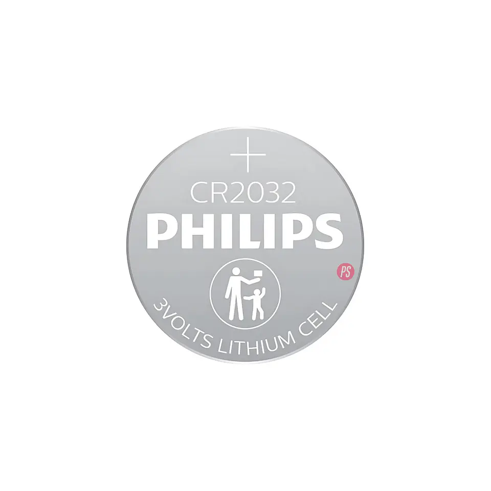5 Pilas CR2032 Litio 3V Philips - PS 2