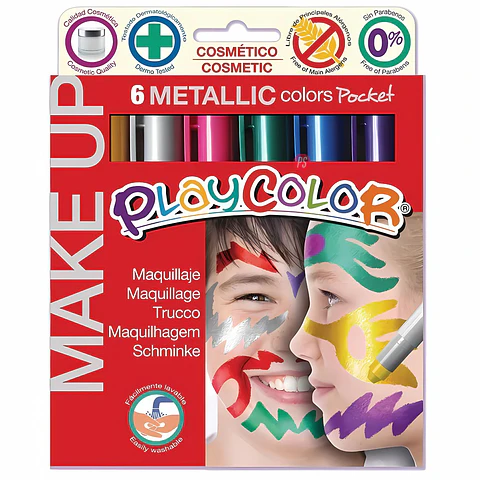 Pinta Caritas 6 Colores Metalizados - PS