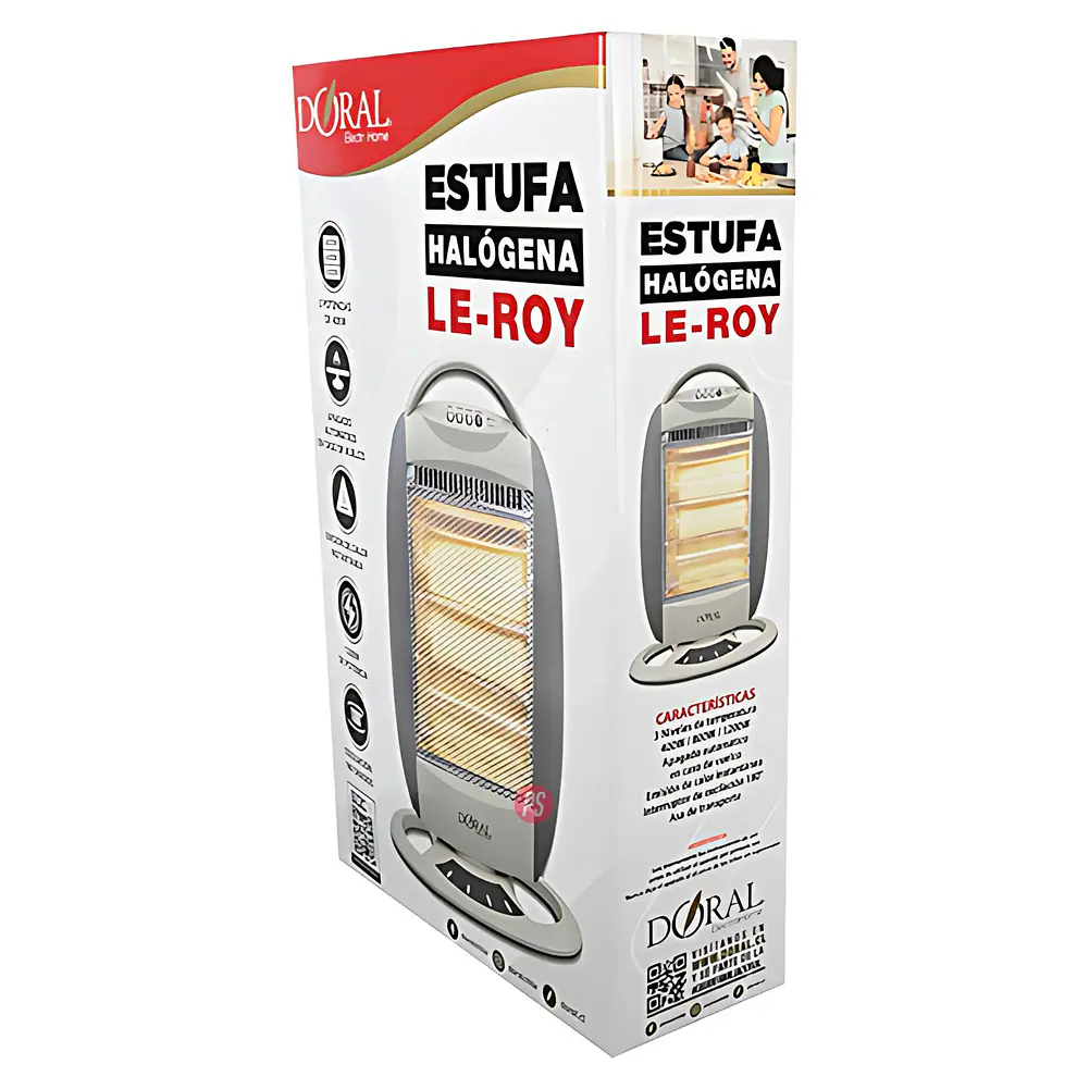 Calefactor Estufa Halógena 1200W Le-Roy - PS 3