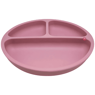 Plato Silicona Bebe Kido Ventosa y 3 Divisiones Colores - PS