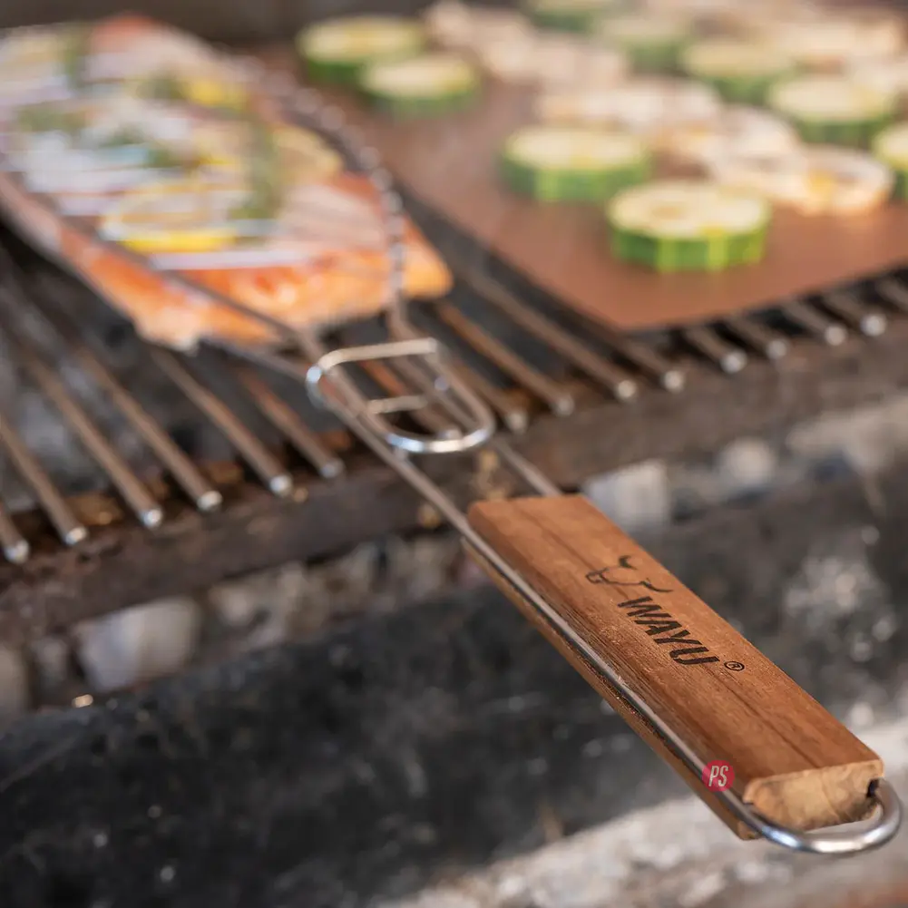 Parrilla Acero Inoxidable Para Pescados Y Mariscos Wayu - PS 4