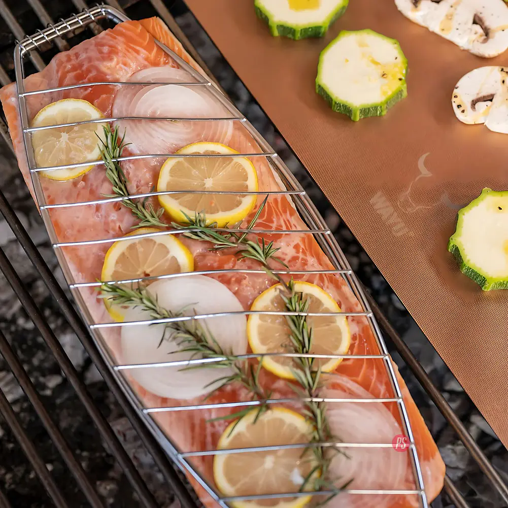 Parrilla Acero Inoxidable Para Pescados Y Mariscos Wayu - PS 5
