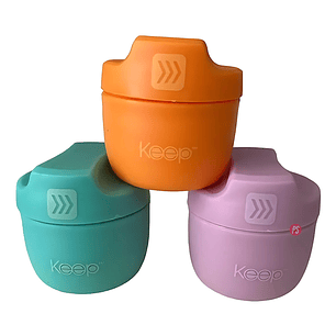 Set 3 Salseros Colores Tapa Hermética 50ml To Go Keep - PS