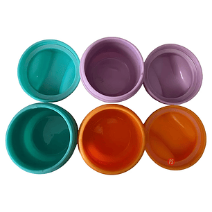 Set 3 Salseros Colores Tapa Hermética 50ml To Go Keep - PS