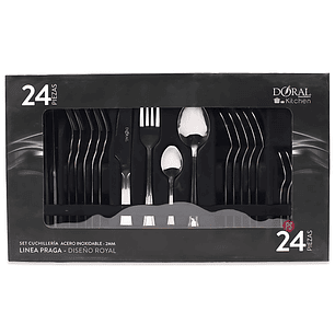 Juego Cuchillería 24 Piezas Acero Inoxidable Doral - PS