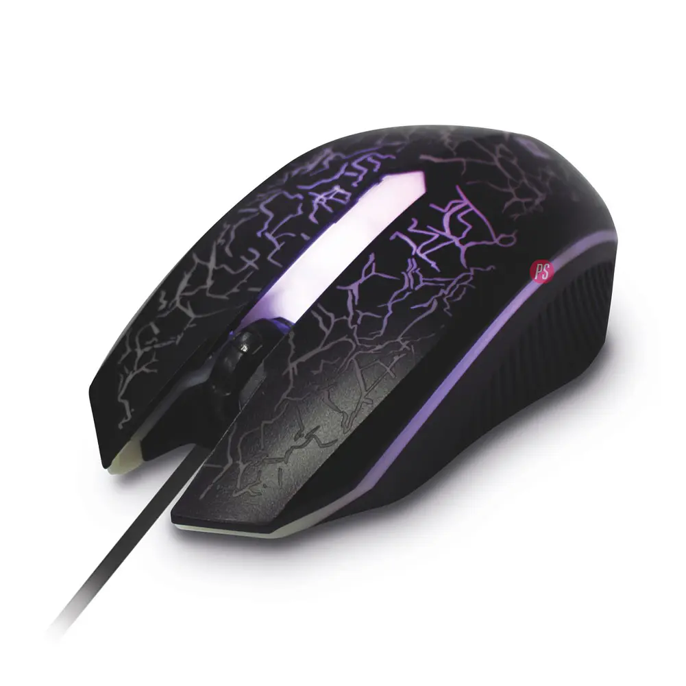 Mouse Gamer Pc Usb Retroiluminado Negro - Ps 3