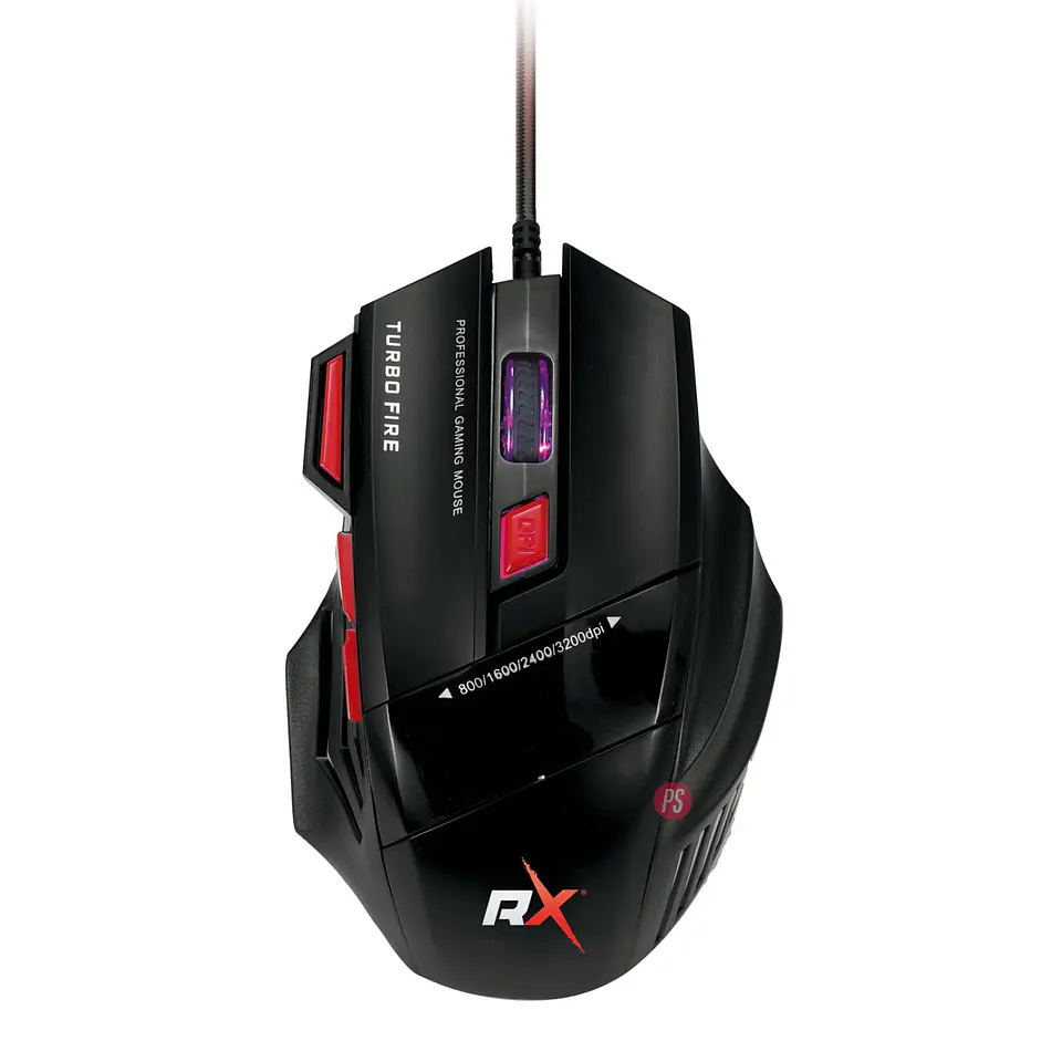 Mouse Gamer Pc Usb 3200dpi Retroiluminado - Ps 1