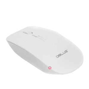 Mouse Óptico Inalámbrico Diseño Plano Color Blanco - Ps